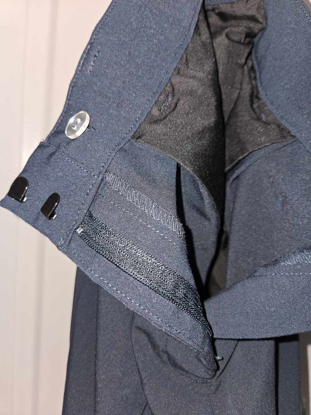 LOFT Navy Wide-Leg Trousers - Picture 5 of 7